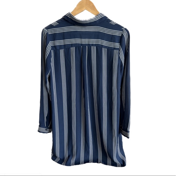 Stripped blue shirt dress - Picture 3 of 4